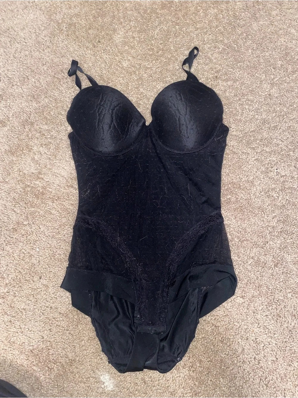 Heavenly Shapewear Black Lace Bodysuit - Picture 1 of 4